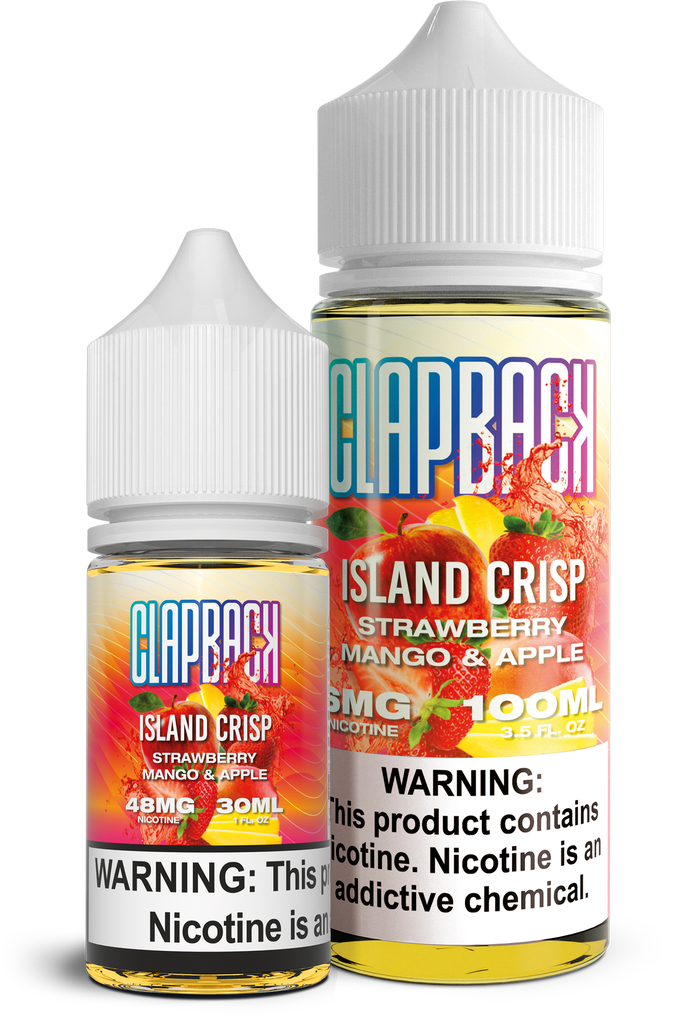 crisp cbd vape juice Clapback - Island E-Liquid Type_Nic Salt Flavours:Cherry Watermelon CBD Vape Juice